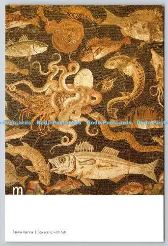 D322886 Fauna Marina. Meeresszene mit Fischen. Mosaik aus Pompeji. Haus der Fau