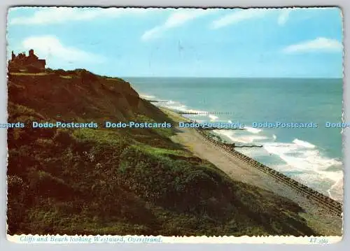 D314866 England. Norfolk. Überstrand. Klippen und Strand mit Blick nach Westen. Valenti