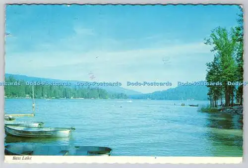 D313892 Bass Lake. Kalifornien. San Joaquin Valley. Die Continental Card. Bob Bal