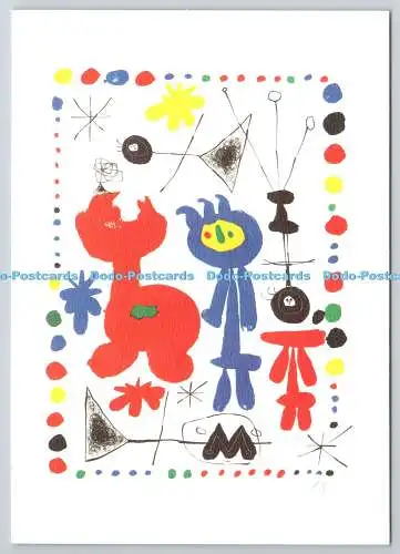 D322935 Joan Miro. Figur und Vogel. Lithographie. Fondation Miro. Barcelona. Nou