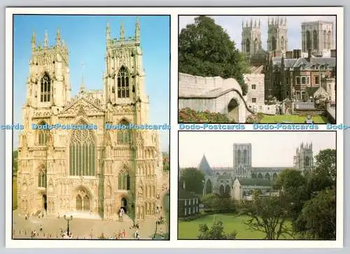 D319324 York. Münster. Westfront. Stadtmauer und Münster. Brymon. Multi View