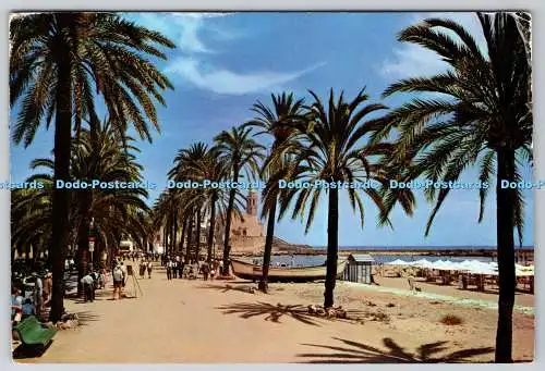 D317729 Sitges. Promenade und Gold Beach. Campana. Puig Ferran. CYP postales col