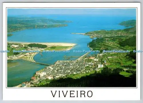 D317730 Lugo. Viveiro. Luftaufnahme. FAMA. Avda. Corujo. Libreria Fina Galdo. N.
