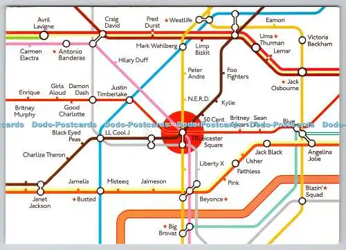D314910 Karte. TRL Live vom Leicester Square. Die neue Heimat der Stars. Boomeran