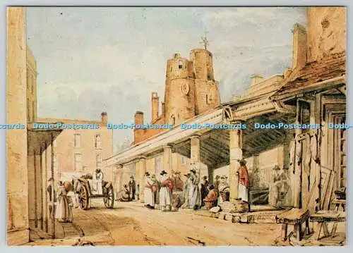 D317745 Swansea Museum. Alter Markt. Calvert R. Jones. Beric Tempest Farbkarte.