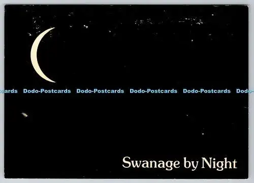 D313944 Swanage bei Nacht. J. Salmon Ltd. Sevenoaks. Kent