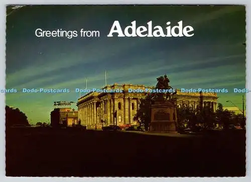 D319345 Grüße aus Adelaide. Parlamentsgebäude. Terry Castle. 1978