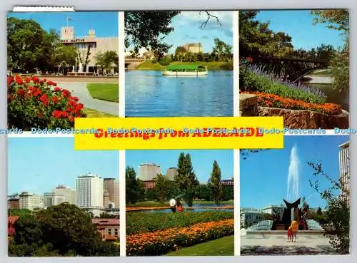 D319346 Grüße aus Adelaide. Skyline von Adelaide. National View. Murfett. Multi