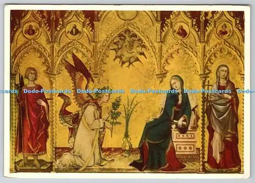 D317755 Firenze. Galleria Uffizi. L Annunciazione. Lippo Nenni. Etiocromia Z.Za