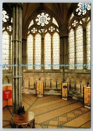 D323010 Kathedrale von Salisbury. Innenansicht des Kapitelsaals aus dem 13. Jahrhundert. R.L.
