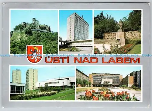 D317784 Usti Nad Labem. Ivan Tichy. Pravda. Bratislava. 1986. Postkarte. Multi vi