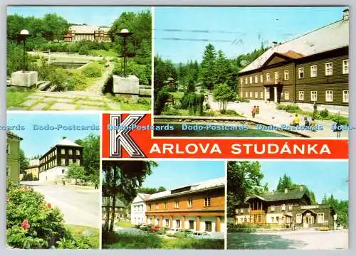 D317785 Jeseniky. Karlova Studanka. M. Snajdr. SG. Velky Senov. Panorama. Praha.