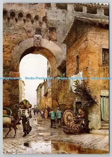 D323026 Roma Sparita. E. Roesler Franz. Corridoi di Borgo. Museo di Roma. Multig