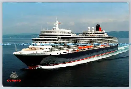 D314974 Cunard. Luxus Kreuzfahrtschiff Queen Elizabeth. Postkarte
