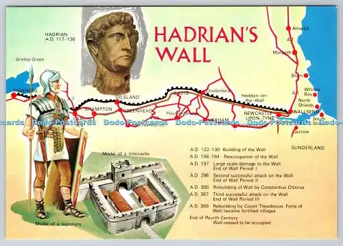 D319394 Hadrianswall. Karte. E. T. W. Dennis. Scarborough