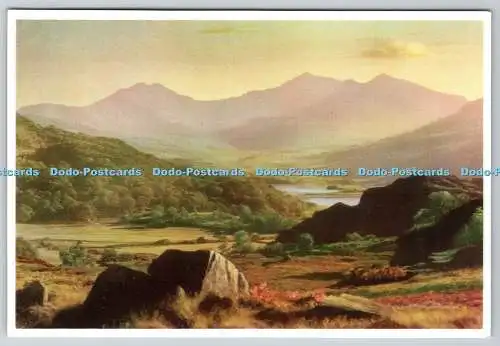 D314980 Wales. Snowdon von Capel Curig. Richter. Hastings. England. Postkarte
