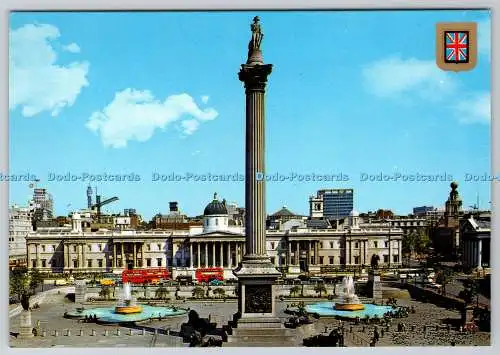 D319407 London. Nelson-Säule und Trafalgar Square. Fisa