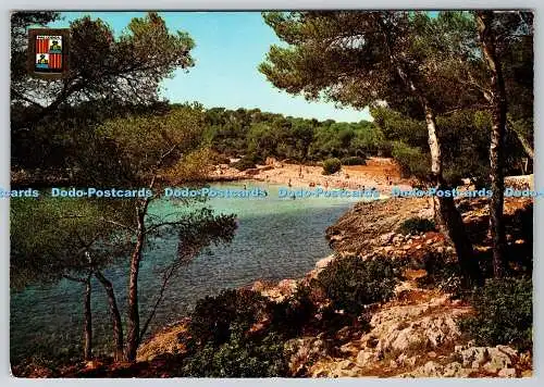 D314015 Mallorca. Porto Petro. Teilansicht des Strandes. A. Subirats Casanovas. Val