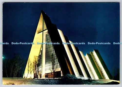 D314997 Norwegen. Kirche Tromsdalen. Knut Anne Kunstforlag AS. Ultra. Postkarte