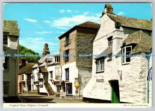 D317827 Cornwall. Polperro. Typische Straße. D. Edel. John Hinde. Irland. 2DC 7