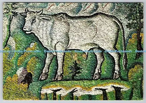 D319425 Ravenna. Tempio di S. Vitale. Heiliger Lukas. Detail des Stiers. E. Salbaroli