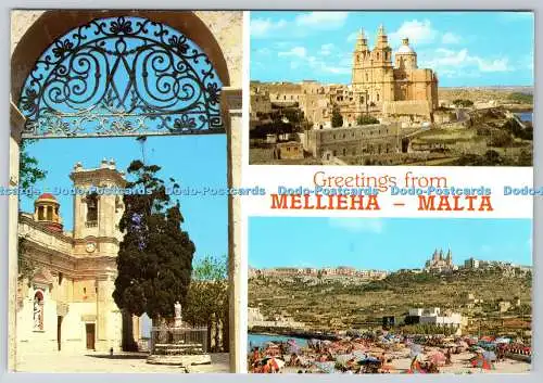D319427 Grüße von Mellieha. Malta. Perfecta Werbung. Multi View
