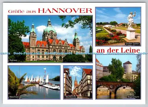 D314032 Grusse aus Hannover an der Leine. Schoning Bild. Lübeck. Deutschland