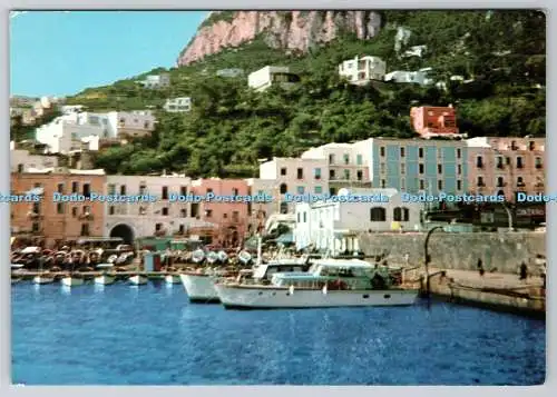 D315125 Capri. Größeres Ufer. Pier. Fotocolor. Alterocca. Terni. Italien. N. 19246.