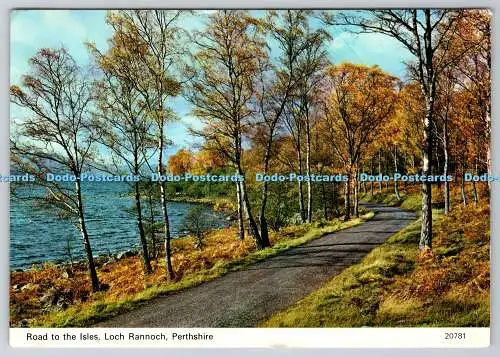 D315128 Perthshire. Loch Rannoch. Straße zu den Inseln. Charles Skilton und Fry. Edinbu