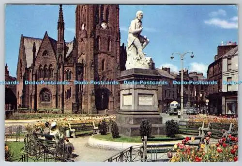 D317945 Dumfries. Brennt Statue. Douglas Scott. J. Arthur Dixon. Inverness. Scotl