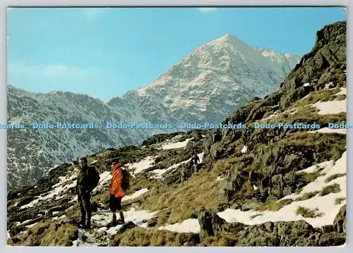 D315146 Snowdon vom Pyg Track aus gesehen. Van Greaves. Cyfarchion o Gymru. Gree