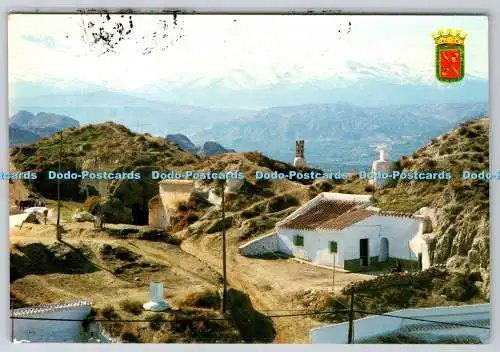 D317964 Granada. Höhlen im Hintergrund Sierra Nevada. A. Zerkowitz. Barcelona. Ser