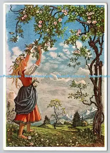D319577 Wiechmann Bildkarten Emil Ernst Heinsdorff. Die Fruhlingswiese. Hermann