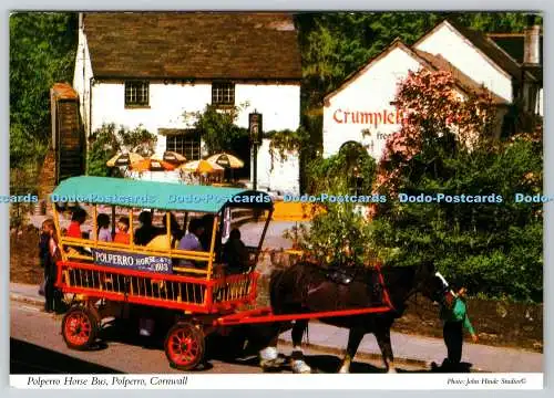D317976 Cornwall. Polperro Pferdebus. D. Edel. John Hinde. Redruth. 2DC 752. Po