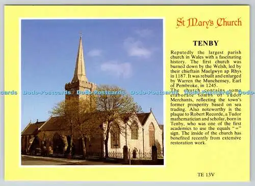 D323220 Marienkirche. Tenby. South Pembrokeshire Holiday Coast. Sucher P
