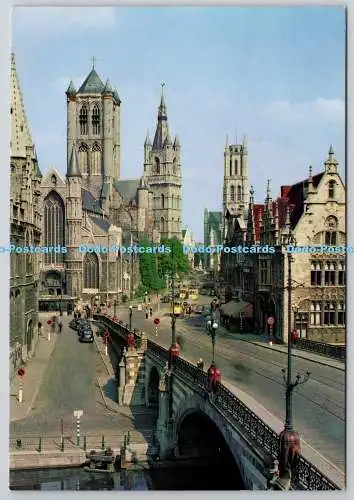 D319587 Gent. Die drei Türme. Le Berrurier