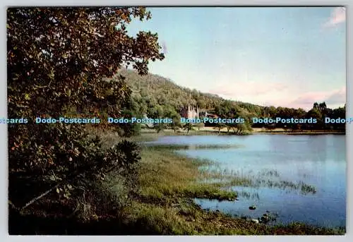 D315174 Perthshire. Loch Achray and Trossachs Hotel. J. Arthur Dixon. Inverness.