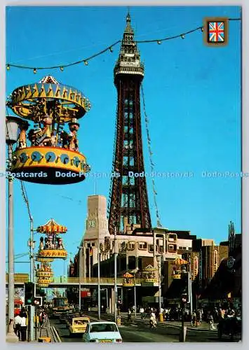 D319602 Blackpool. Die Promenade. Fisa