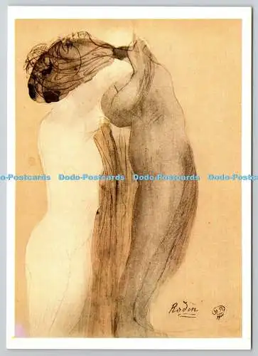 D318002 Paris. Musee Rodin. Deux jeunes nues noire et blanche. Auguste Rodin. B.