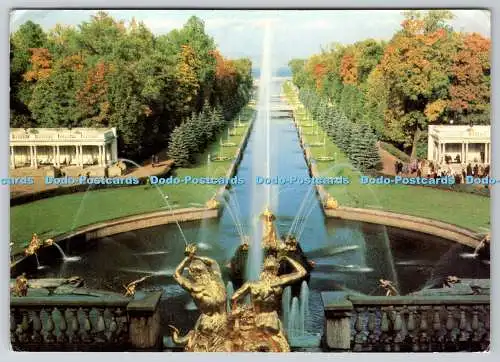 D323243 Peterhof. Grand Cascade und Sea Canal. V. Soboleva. Planeta. UdSSR. PM Le