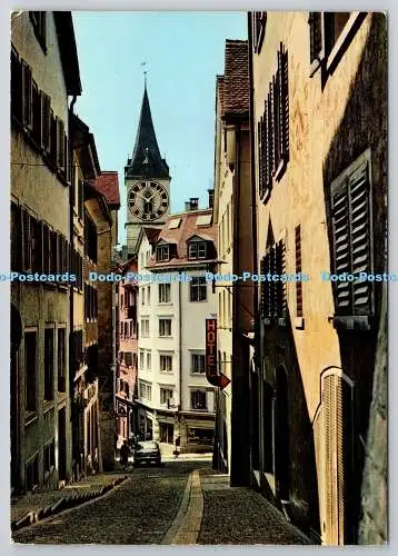 D319606 Zürich. Altstadt. Pfalzgasse St. Peter. Beringer und Pampaluchi