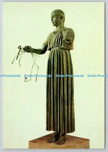 D318017 Griechenland. Museum von Delphi. Der Wagenlenker. Hannibal. Athen. Postkarte