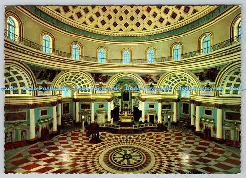 D323259 Malta. Mosta. Innenraum der Kuppel. Krüger. Das Malta Import- und Exporthaus