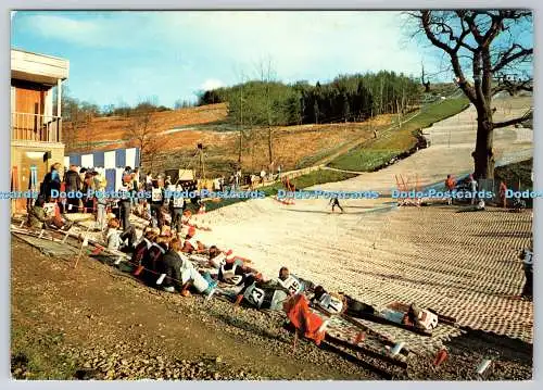 D315208 Pontypool Park. Die 200 Meter Skipiste. J. Arthur Dixon. Großbritannien.