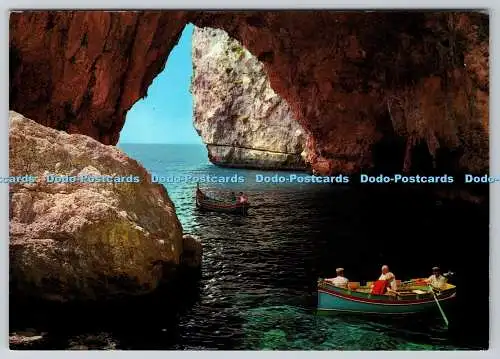 D323284 Malta G. C. Die blaue Grotte. Die Dombibliothek. Sliema