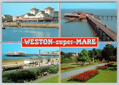 D315243 Weston Super Mare. J. Salmon. Sevenoaks. Postkarte Kamerafarbe. England.