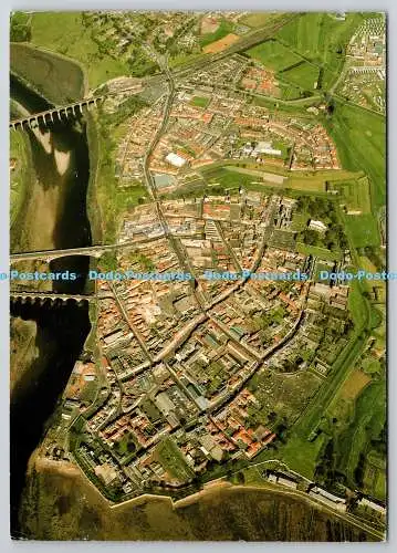 D318064 Berwick. Luftaufnahme. Aerofilme. Beric Tempest Farbkarte. Großbritannien