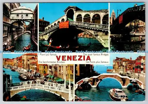 D315251 Venezia. Ponti dei Sospiri e di Rialto. Dell Accademia e delle Guglie. P
