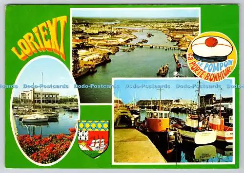 D315262 Morbihan. Lorient. Le pont de guerre. Le port de peche. Le port de plais