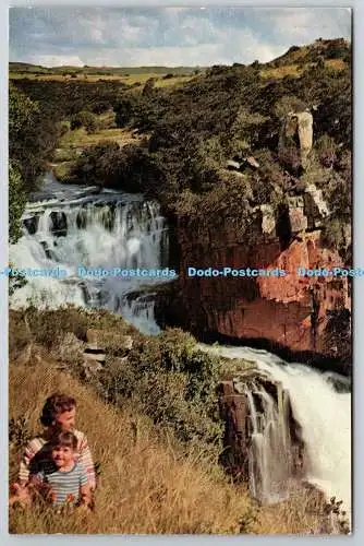 D318083 Tour Rhodesien und Nyasaland. Inyanga. Inyangombie Falls. Roy Creeth. Kin